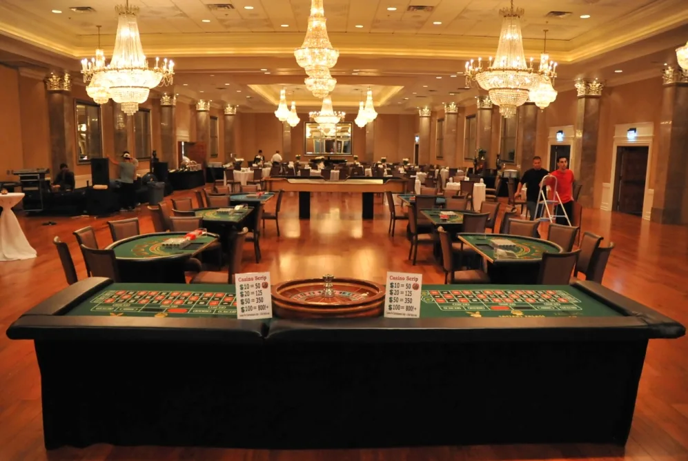 Corporate Casino Night Setup