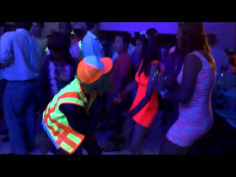 Glow party themed event